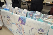 Booth selling Aoki Lapis compilation album, Paraiba Tourmaline (THE VOC@LOID M@STER 23)