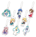 Key holders of all the piapro cast with Swimwear Miku, Yukata Miku.