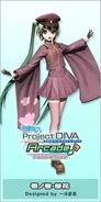 Modelo de Hatsune Miku en -Project DIVA- Arcade Future Tone
