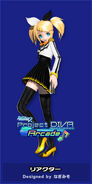 Rin's "Reactor" Module for the song "Meltdown" in -Project DIVA- Arcade