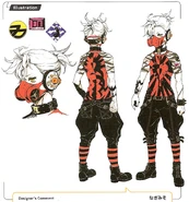 Bad Boy concept art by Nagimiso.SYS, as appears in Hatsune Miku -Project DIVA- f & F memorial fan book.