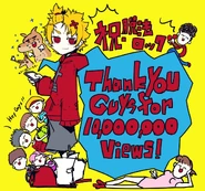 An illustration by Ryuusee in celebration for hitting 10 million YouTube views.
