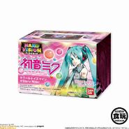 The pink box ver. of HAKOVISION's holographic Hatsune Miku candy box