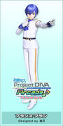 KAITO's Prince Blanc module for the song in Project DIVA Arcade Future Tone