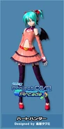 Miku's Heart Hunter module for the song, featured in -Project DIVA- Arcade.