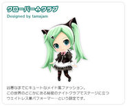 Miku's costume for 'Clover♣Club' designed by tamajam for the game" Project Mirai".