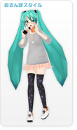 Miku's Stroll Style Module for the song "sound", featured in the video game -Project DIVA- 2nd