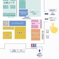 A map of the Makuhari Messe International Exhibition venue showing an entrance that skips the exhibition.