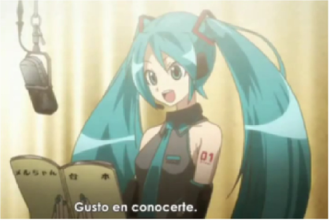 Anime Hatsune Miku on Stage