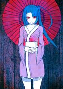 Illustration by masa of Amaterasu after being inspirited by Tsukuyomi and changing her hair