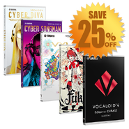 VOCALOID4 JAPANESE + ENGLISH starter pack (VY1V4, CYBER DIVA, Fukase, and CYBER SONGMAN) (download only)