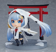 A Crane Priestess Nendoroid figurine by Good Smile Company, sold at the exhibition.