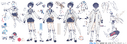 Moke's Birthday 2024 Reference Sheet; illust. Li Sha Yakou