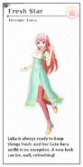 Luka's Fresh Star module from the video game Hatsune Miku -Project DIVA- X