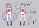 MEIKA Hime and Mikoto talk reference sheet