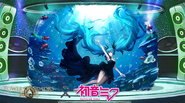 A monster from Tower of Saviors named "Deep Sea Girl - Hatsune Miku" symbolized its song image during the collaboration in October 2023