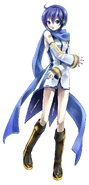 Another type of fan-made derivative is the "gender bend", here is "KAIKO", a gender bend of KAITO.