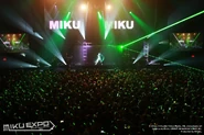 Miku performing I'll Miku-Miku You (For Reals) in the Miku Expo 2014 Los Angeles & New York concert
