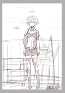 Early sketch of the official artwork