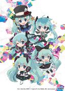 CHIRIS' illustration for the 5th Magical Mirai Anniversary