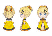 Rin's "Daughter of Evil" Module design sheet for the video game Project mirai