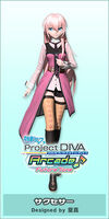 Luka's Successor module for the song "Akatsuki Arrival", designed by Kuuma. From the video game Hatsune Miku -Project DIVA- Arcade Future Tone.