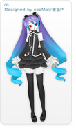 Miku's ∞ (Infinity) module for the song "Hatsune Miku no Gekishou", designed by cosMo. From the video game -Project DIVA- 2nd, -Project DIVA- Extend and Miku Flick/02. This module is also used in several concerts.