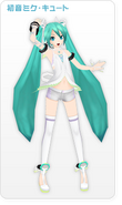 Miku's "Cute Miku" module for the song "Promise" from the game -Project DIVA- 2nd