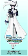 KAITO's Rosa Luno module for the song "Cantarella", designed by Ittomaru. From the video game Hatsune Miku -Project DIVA- Arcade Future Tone
