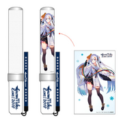 A SNOW MIKU LIVE! 2018 glow stick with film to add into the glow stick's rim, sold at the exhibition.