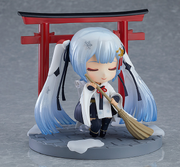 A Crane Priestess Nendoroid figurine by Good Smile Company, sold at the exhibition.