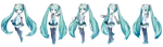 Diseño chibi de Miku V3