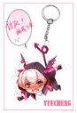 "Resisting" Yuecheng acrylic keychain; illust. CleverCool