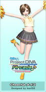 Meiko's "Cheerful Meiko" module used for the song "SING & SMILE",in the game -Project DIVA- Arcade Future Tone.