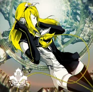 Cover art of the digital single 炉心融解 (Roshin Yuukai), also featured as the music jacket in -Project DIVA- Arcade and Mega Mix