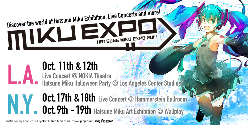 HATSUNE MIKU EXPO 2014 in LOS ANGELES and NEW YORK | Vocaloid Wiki | Fandom