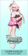 Luka's "Cyber Nation" module used for the song "Luka Luka ★ Night Fever", in the game -Project DIVA- Arcade Future Tone