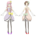 Pudding & Macaron concept arts