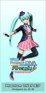 Modelo de Hatsune Miku para Piano×Forte×Scandal en -Project Diva Arcade- Future Tone