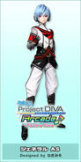 Kaito's "General AS" Module for the song "Unhappy Refrain" in -Project DIVA- Arcade Future Tone