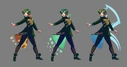 SONiKA V4 additional colored concept designs illust. ODDEEO