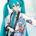 A Miku Dollfie Doll wearing full graphic LIVE Happi Main Visual ver.