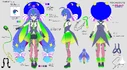 AI Otomachi Una Spicy reference sheet; illust. Kurisu Toshi