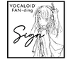 VOCALOID FAN-ding Adachi Rei Autographed Illustration mockup