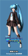 Miku's Rolling Girl module for the song Rolling Girl from the videogame Hatsune Miku -Project DIVA- Arcade