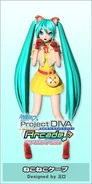 Miku's Neko Neko Cape module for the song "Nyanyanyanyanyanyanya!", designed by Miro. From the video game Hatsune Miku -Project DIVA- Arcade Future Tone.
