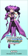 Miku's "Violet" module for the song, designed by riria009, featured in Project DIVA Arcade Future Tone.