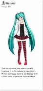 Miku's "Natural" module used for the song "Kocchi Muite Baby"