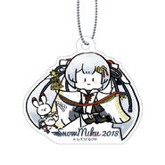 SNOW MIKU Crane Priestess ver. and Yukine keyholder