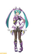 Modelo de Hatsune Miku en Project Diva F para Netgame Haijin Sprechchor.